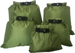 5Pcs Dry Bag Outdoor Beach Buckled Storage Sacks Lightweight Dry Bag for Campings Kayaking Backpacking