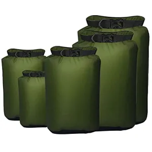 5pcs Waterproof Dry Sacks,Lightweight Outdoor Dry Bags 20L/12L/10L/6L/3.5L