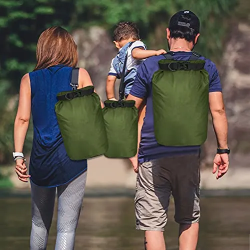 5pcs Waterproof Dry Sacks,Lightweight Outdoor Dry Bags 20L/12L/10L/6L/3.5L