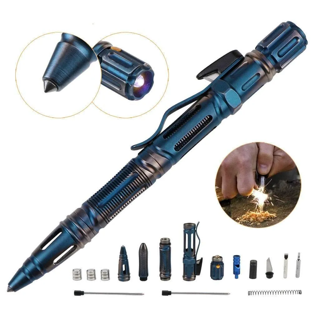 7-in-1 Multi-Tool Pen - Camping Survival Gadget