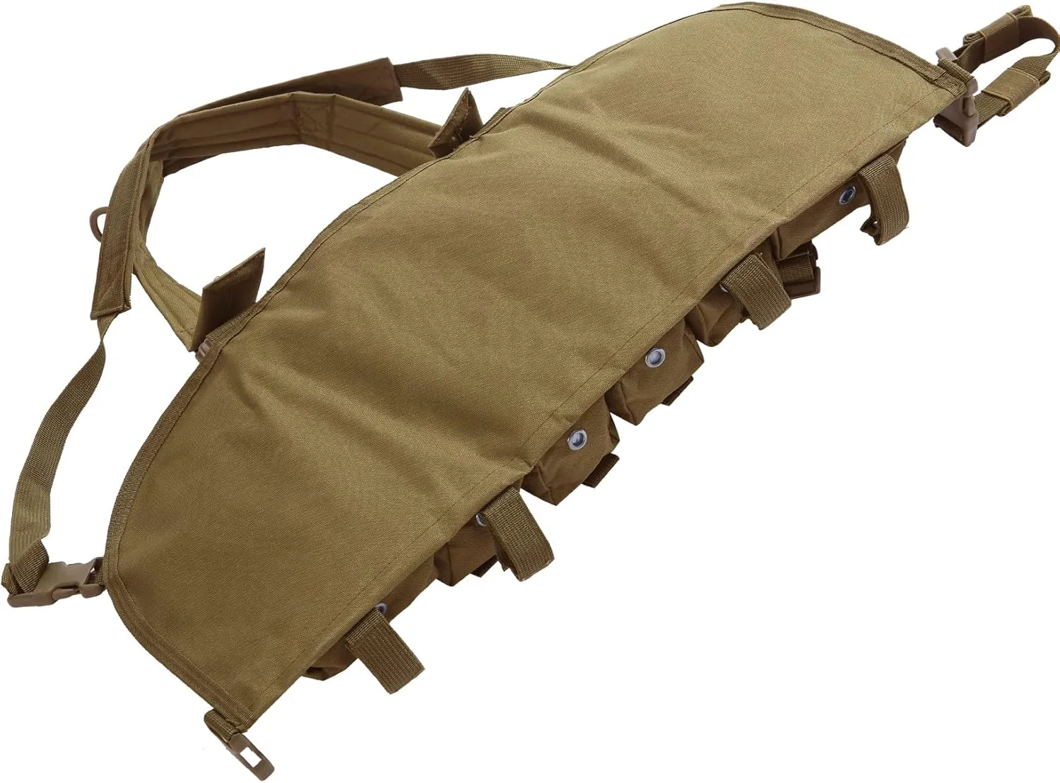 7 Pockets Tactical Chest Rig Vest Adjustable Chest Rigs Tactical with Mag Pouch X Harness for Men Women