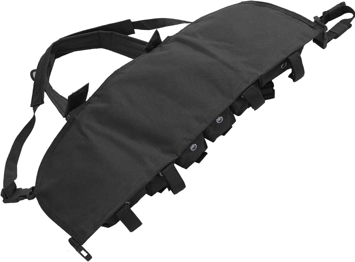 7 Pockets Tactical Chest Rig Vest Adjustable Chest Rigs Tactical with Mag Pouch X Harness for Men Women