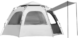 94x83x55 Inch Instant Automatic Pop-Up Tent, Waterproof & UV-Resistant Dome Tent for 3-4 People, Easy Set-Up Cabin Tent for Family, Suitable for Outdoor Camping & Hiking
