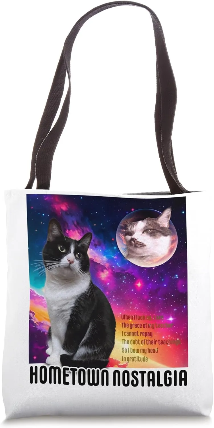 A cat who recalls his hometown Tote Bag