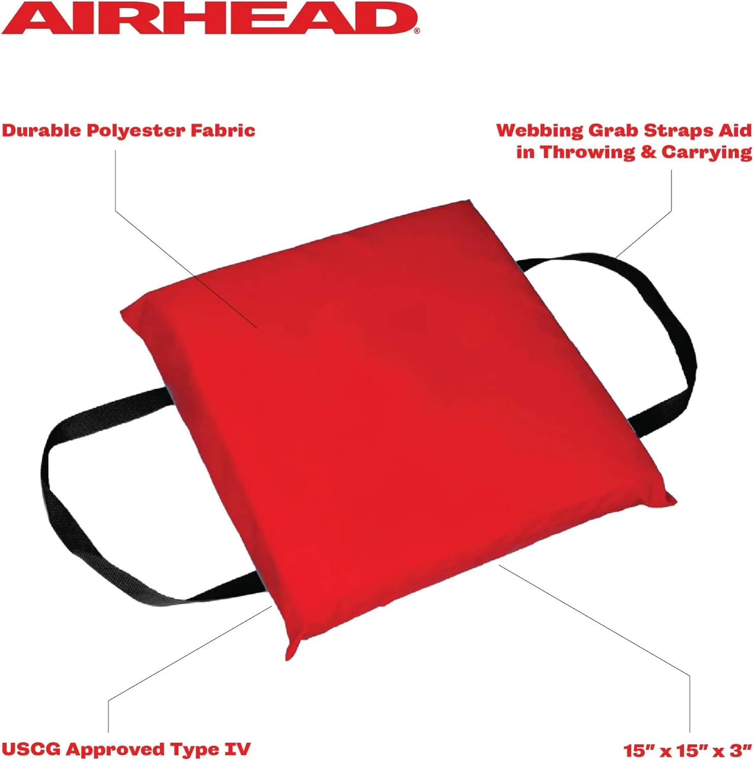 Airhead Type IV Throwable Cushion Red