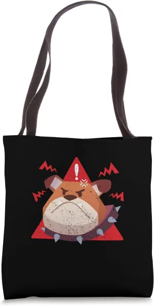 Alert No Outta Patience Sarcastic Dog Puppy Lover Alarm Joke Tote Bag