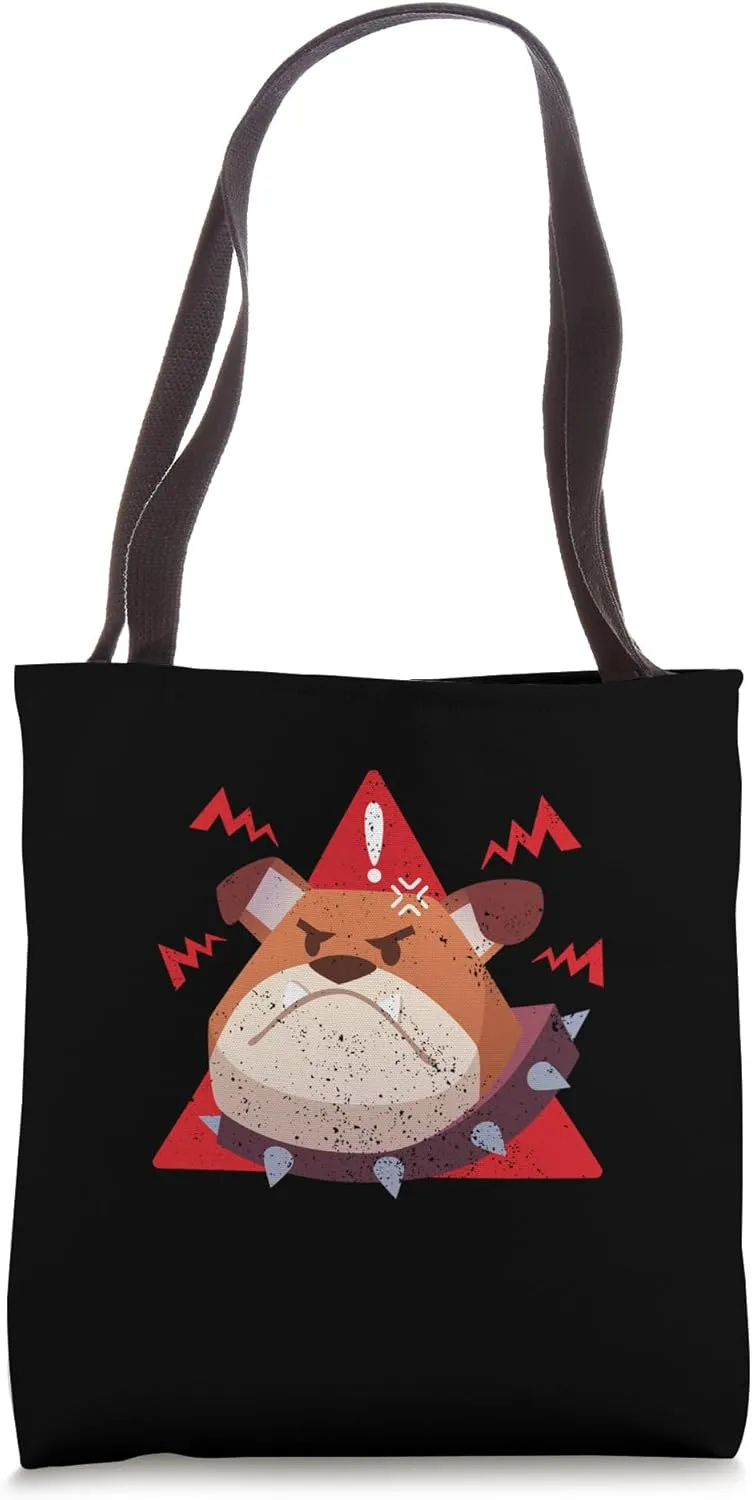 Alert No Outta Patience Sarcastic Dog Puppy Lover Alarm Joke Tote Bag