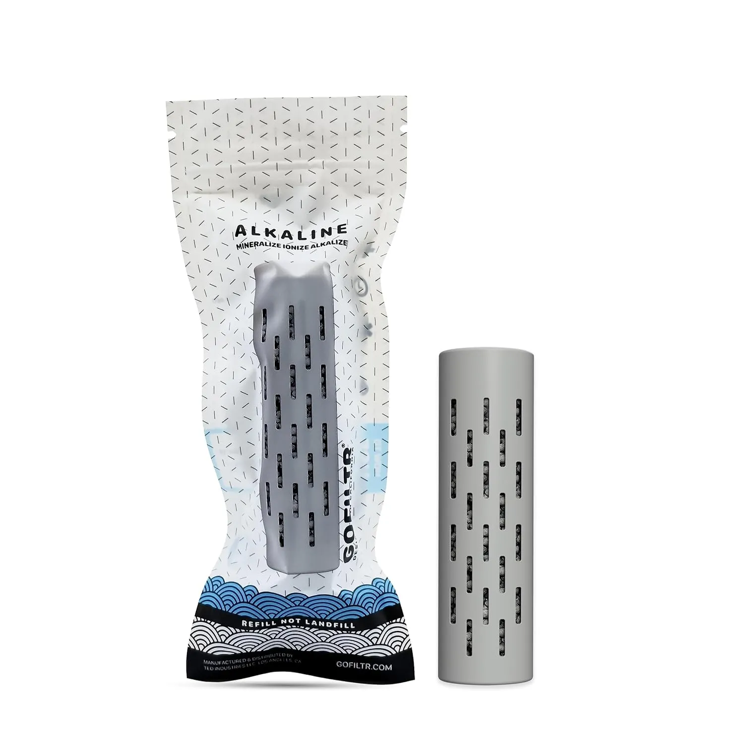Alkaline Water Infuser - 9.5 pH   Electrolytes for Any Water Bottle/Small Pitcher, 750 Refills / 3 Months, Ionized Mineral Water Infuser (1 Pack)