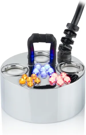 Alpine Corporation Super Pond Fogger with Floating Ring and LED Lights Outdoor Decor Accessory