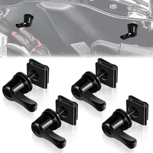 Amazicha New Saddle Bag Lock Hardware Bolt Kit, Theft Deterrent SaddleBag lever locks Mounting Hardware screws Compatible for Harley Davidson Touring Street Glide Electra Glide Softail 1992-Later…
