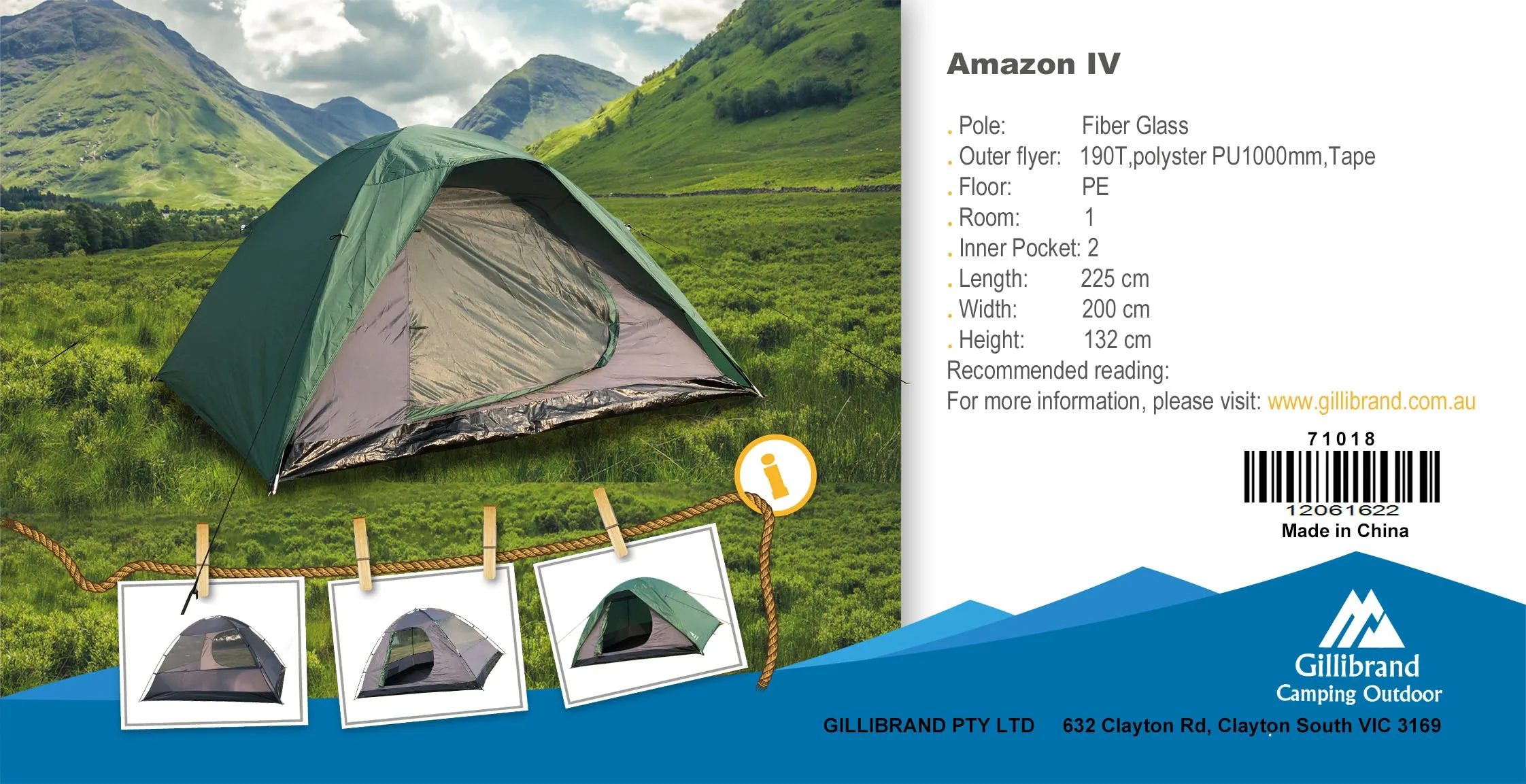 Amazon IV 3-4 Persons Tent
