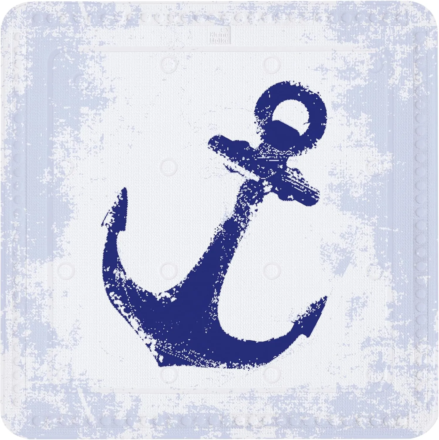 Anchor Shower Safety Mat, 55 x 55 x 0.3 cm, Dark Blue