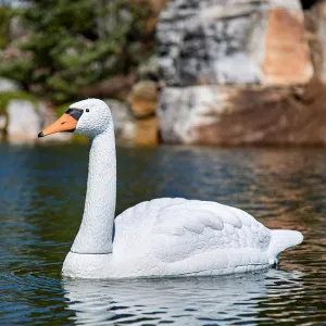 Aquascape Floating Swan Decoy for Koi Ponds, Fish Ponds, Water Gardens, and Pools – Effective Predator Deterrent and Decorative Accent, 74014