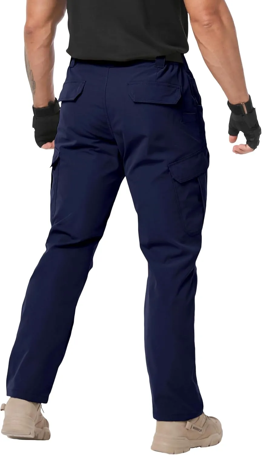 Arunlluta Men’s Tactical Pants, Ripstop Water Resistant Cargo Work Pants for Men, Stretch Hiking Pants Lightweight