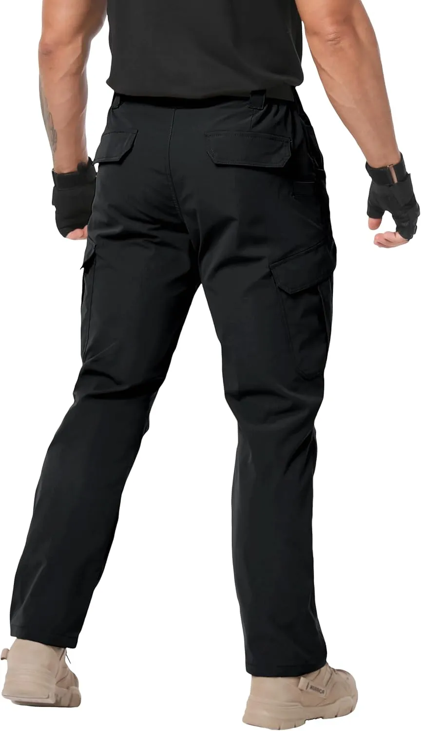 Arunlluta Men’s Tactical Pants, Ripstop Water Resistant Cargo Work Pants for Men, Stretch Hiking Pants Lightweight