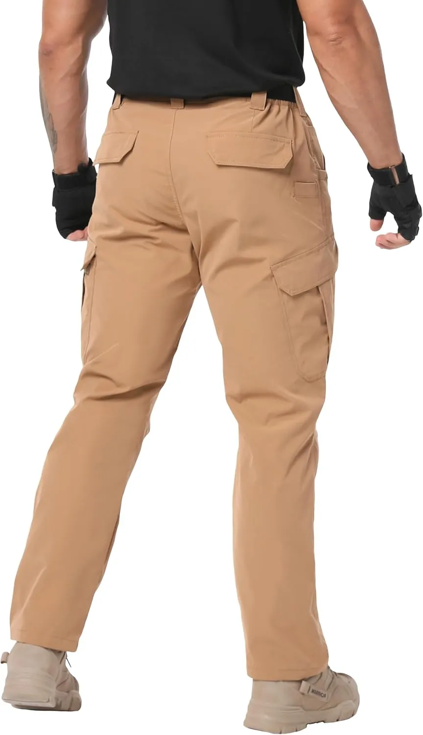 Arunlluta Men’s Tactical Pants, Ripstop Water Resistant Cargo Work Pants for Men, Stretch Hiking Pants Lightweight