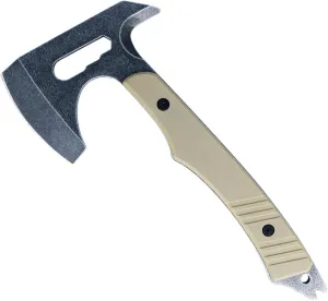 ASR Tactical Full Tang Hand Axe Multi-Functional Utility Hatchet, 10" - Gray