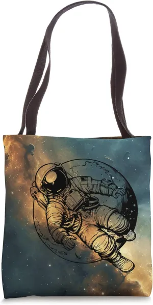 Astronaut orbits earth an orbital odyssey Tote Bag