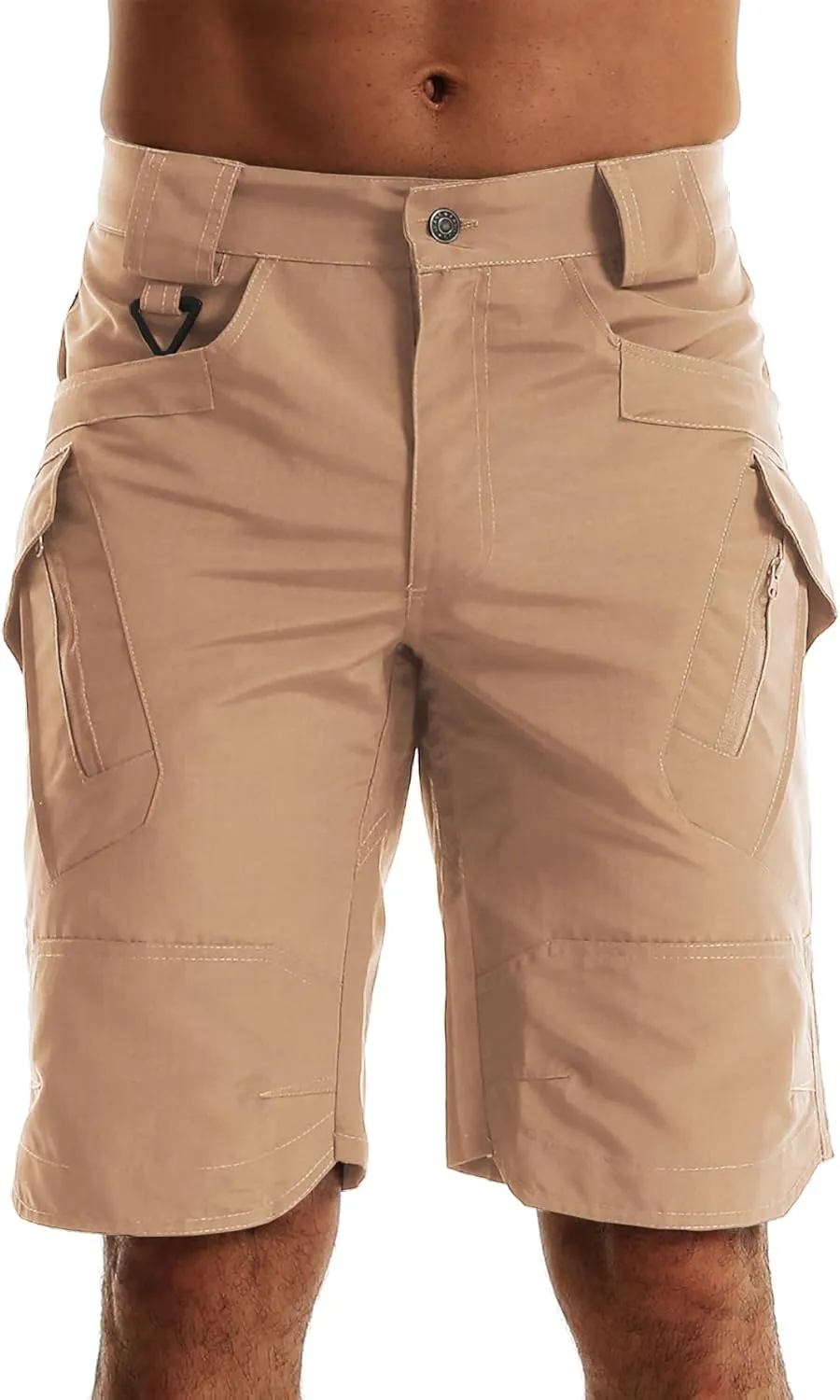 AUTIWITUA Men's Hiking Shorts Waterproof Tactical Cargo Short Pants Quick Dry Work Shorts with Multi Pockets(No Belt)