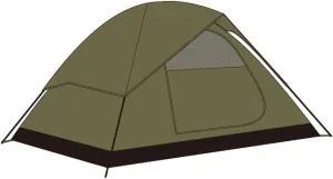 Avocado Green Portable Camping Tent for 2 Person, Lightweight Waterproof Design with Big Rainfly for Outdoor Adventures