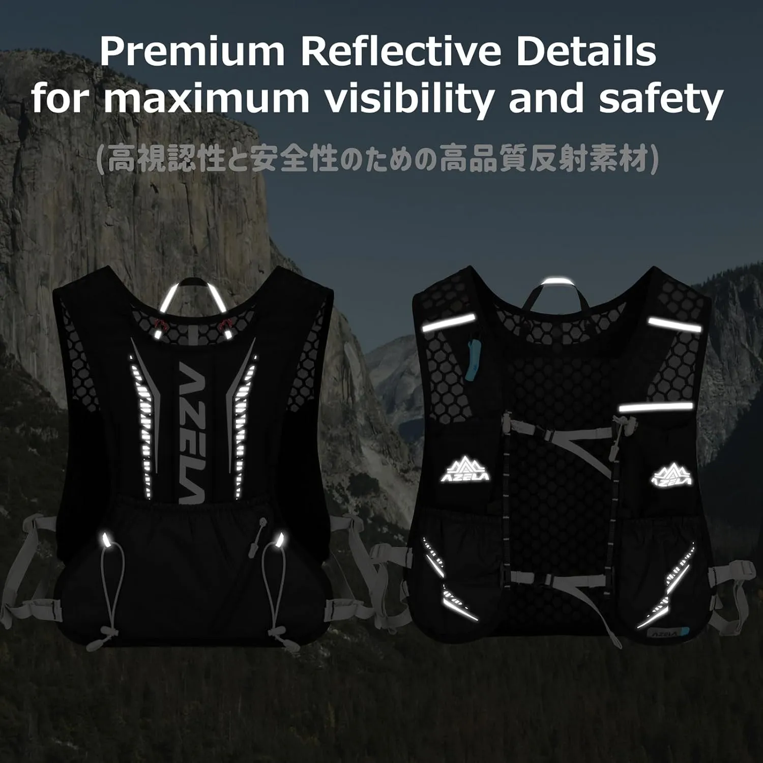 Azarxis Running Water Bottles Flask BPA Free Leakproof Hydration Vest Packs Waist Belt Replacement for Triathlon Marathon Hiking Cycling Climbing Jogging Runner