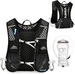 Azarxis Running Water Bottles Flask BPA Free Leakproof Hydration Vest Packs Waist Belt Replacement for Triathlon Marathon Hiking Cycling Climbing Jogging Runner