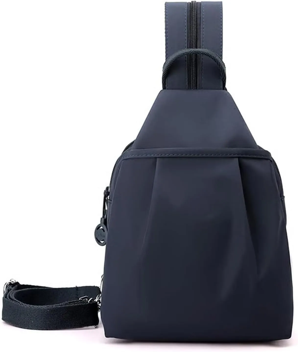 Backpack Chest Bags Double Zipper Large Capacity, Large Capacity Oxford Crossbody Backpack with Anti-Theft Design (Blue)