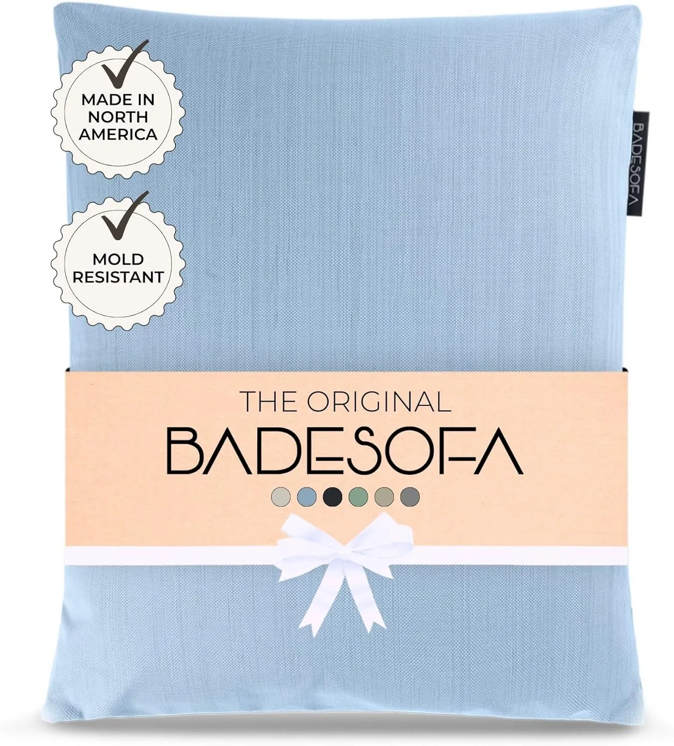 BADESOFA® Luxury Bath Tub Pillow S | Premium-Quality Materials | Comfortable & Quick-Drying | Washable Tub Cushion | Relaxing Bath Cushion in Blue | Home Spa | Universal Fit for Any Bathtub