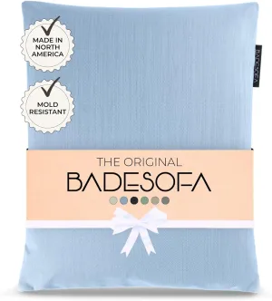 BADESOFA® Luxury Bath Tub Pillow S | Premium-Quality Materials | Comfortable & Quick-Drying | Washable Tub Cushion | Relaxing Bath Cushion in Blue | Home Spa | Universal Fit for Any Bathtub
