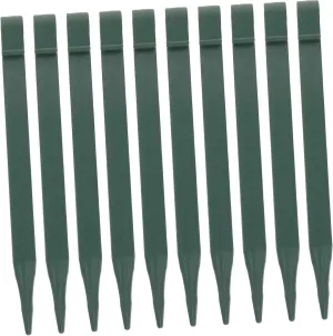Balacoo 10pcs Grass-Proof Cloth Fixing Nails Ground Anchors Landscape Anchoring Spikes Tent Nails Garden Edging Spikes Lawn Plant Stake Tarps Shaped Stake Fasten Floor Nails Plastic, Green