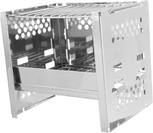 balacoo 1set Stainless Steel Barbecue Rack Portable Accessories for Outdoor Cooking Camping and Picnics and Space-Saving Design for Backyard Gatherings