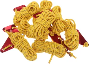 Balacoo Outdoor Essentials 8 Pack Windproof Tent Ropes Reflective Versatile for Camping Hiking Knot Tying