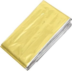 balacoo Portable 10pcs Emergency Blanket Reflective Thermal Survival Blanket for Outdoor Aid