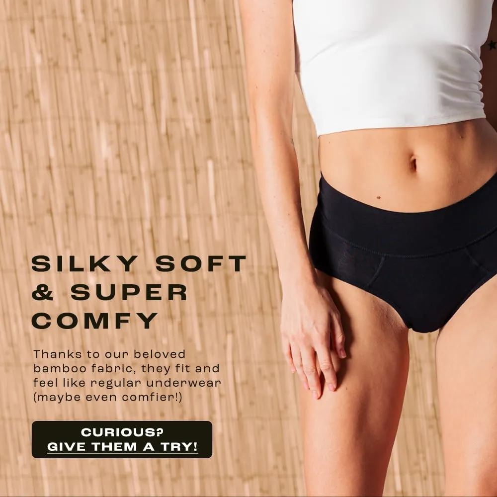 Bambody Absorbent Panties, Period Underwear for Women and Teens - Leakproof, Soft, Breathable, Comfortable