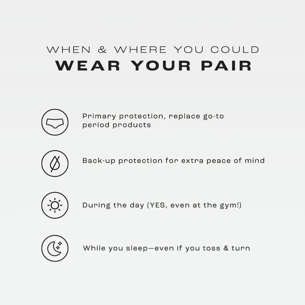 Bambody Absorbent Panties, Period Underwear for Women and Teens - Leakproof, Soft, Breathable, Comfortable