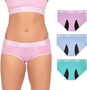 Bambody Leakproof Hipster, Sporty Period Panties for Women and Teens - Protective, Active Wear - Smooth, Soft, Comfortable
