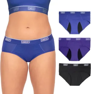 Bambody Leakproof Hipster, Sporty Period Panties for Women and Teens - Protective, Active Wear - Smooth, Soft, Comfortable