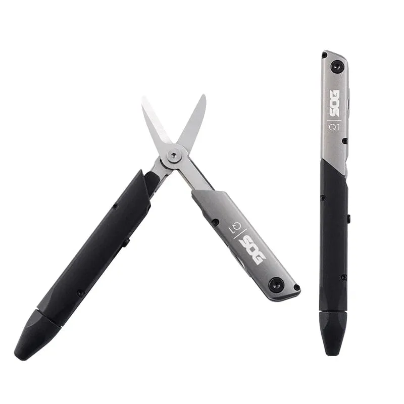 Baton Q1 Multi-Tool for Office and Everyday Carry - Scissors, Pen, Opener, Screwdriver