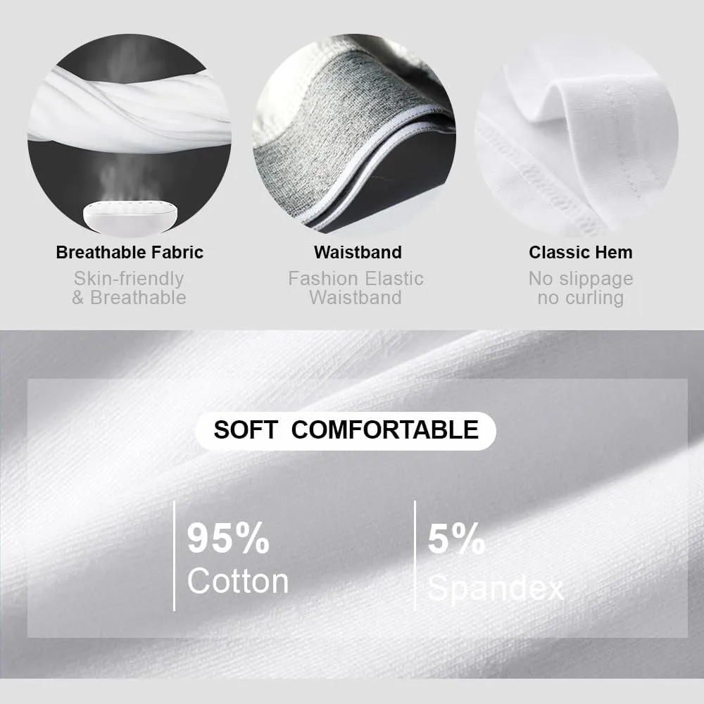 BATTEWA Incontinence Underwear for Men Cotton Leak Proof Boxer Briefs Absorbent Postoperative Bladder Control Adults Panties 50mL