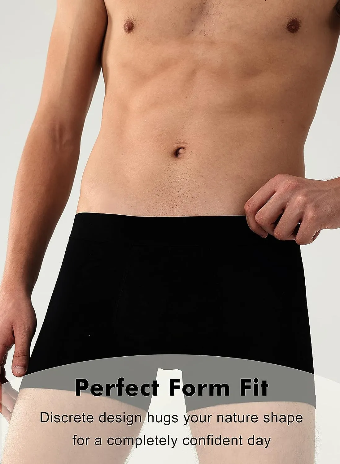 BATTEWA Incontinence Underwear for Men Cotton Leak Proof Boxer Briefs Absorbent Postoperative Bladder Control Adults Panties 50mL