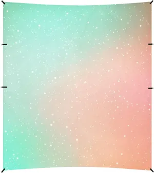 Beach Canopy Tent Sun Shade Outdoor Patio Funny Camping Sun Shelter Yard with Sandbags Anchor Waterproof 9.2 × 10.5 FT Space Stars Nebula Galaxies