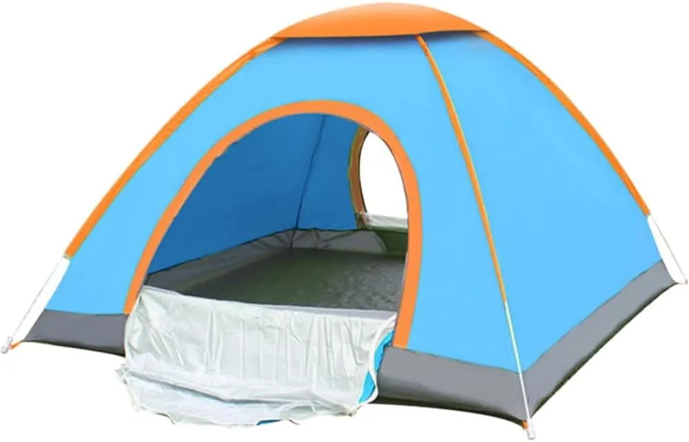 Beach Tent Automatic Folding for 2 Person Camping Tent for Outdoor Travel Random Color