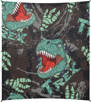 Beach Tent Camping Sun Shelters Vivid Cartoon Dinosaurs Portable Outdoor Summer Canopy Sun Shade for Camping Trips Fishing Backyard Hiking Backpacking Garden Traveling