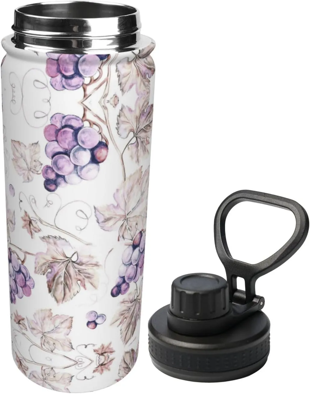Beautiful Grape Leaves 18oz Sports Insulated Bottle For Outdoor Activities,Your Ideal Companion Staying Hydrated