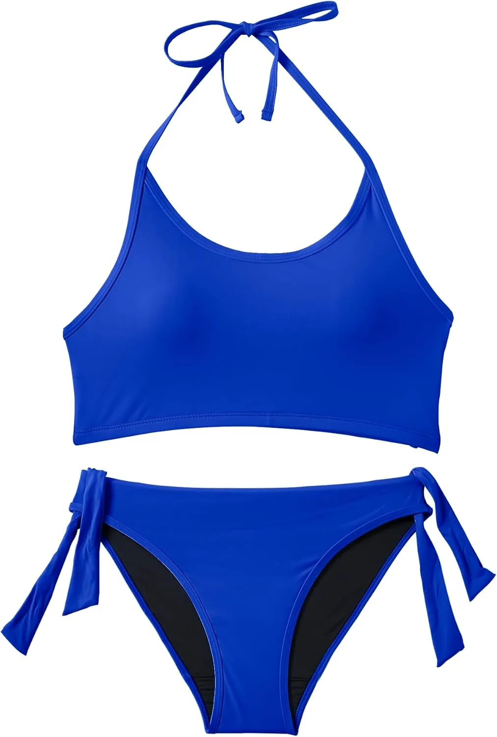 Beautikini Period Swimwear for Teens Two Piece Menstrual Leakproof Swimsuit Halter Bikini Set Bathing Suits for Girls Women