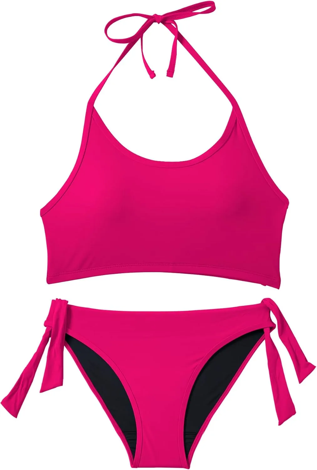 Beautikini Period Swimwear for Teens Two Piece Menstrual Leakproof Swimsuit Halter Bikini Set Bathing Suits for Girls Women