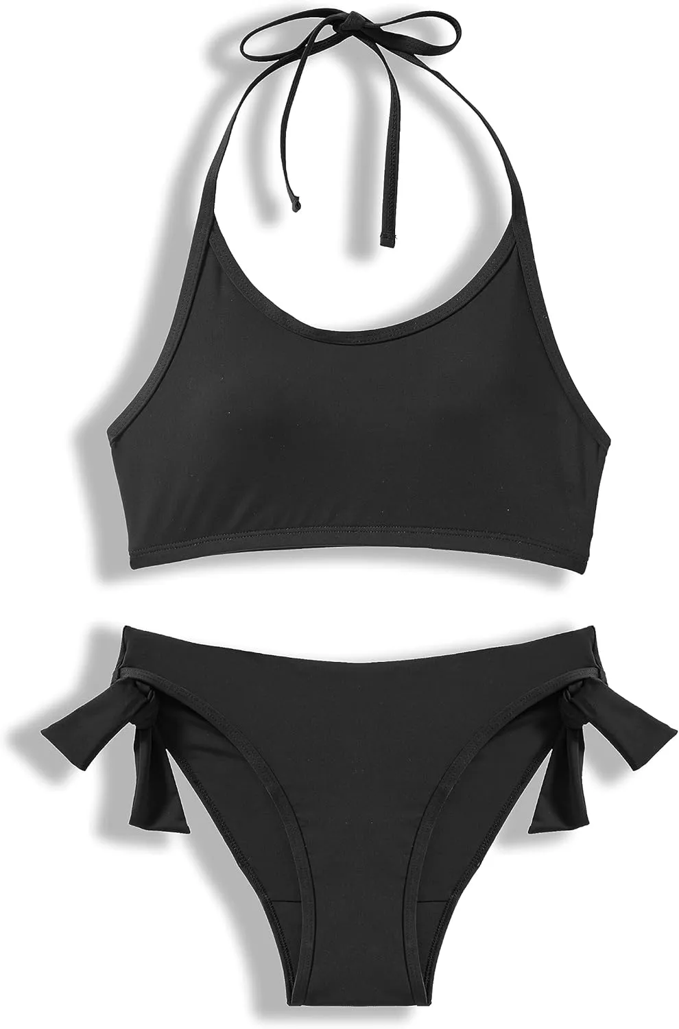 Beautikini Period Swimwear for Teens Two Piece Menstrual Leakproof Swimsuit Halter Bikini Set Bathing Suits for Girls Women