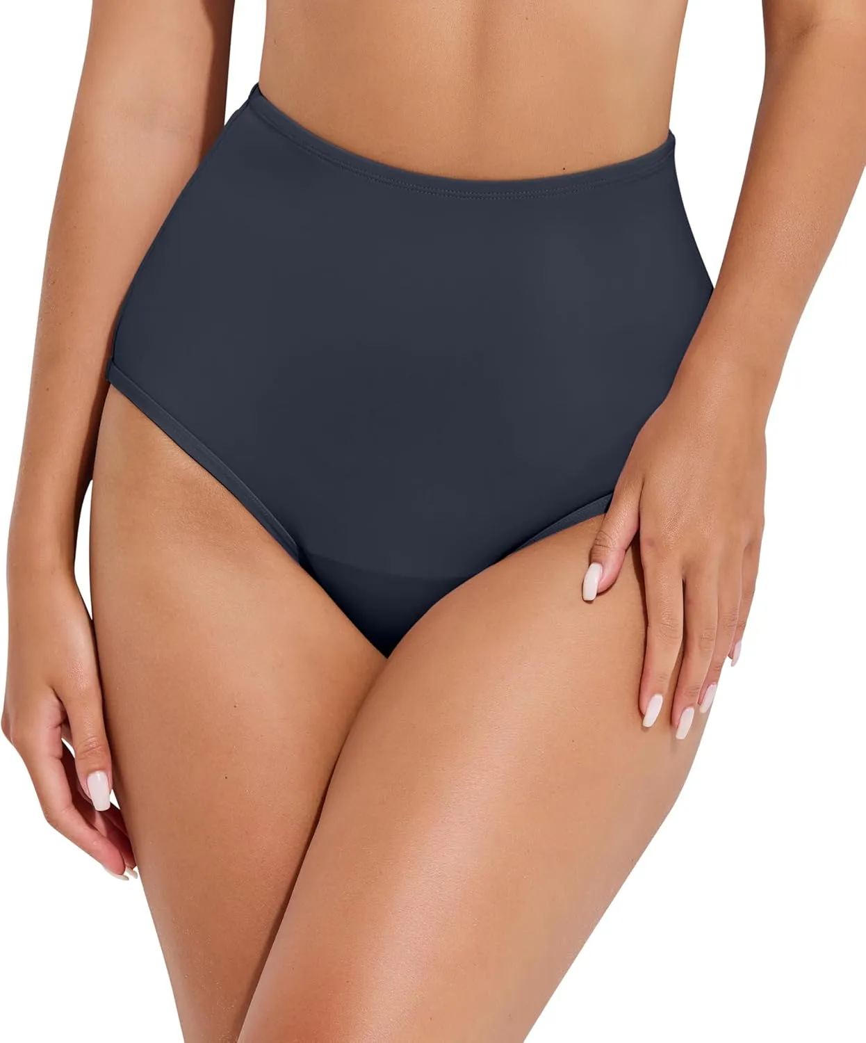 Beautikini Period Swimwear High Waisted Swim Bottoms Menstrual Leakproof Bikini Short for Teens, Girls, Women