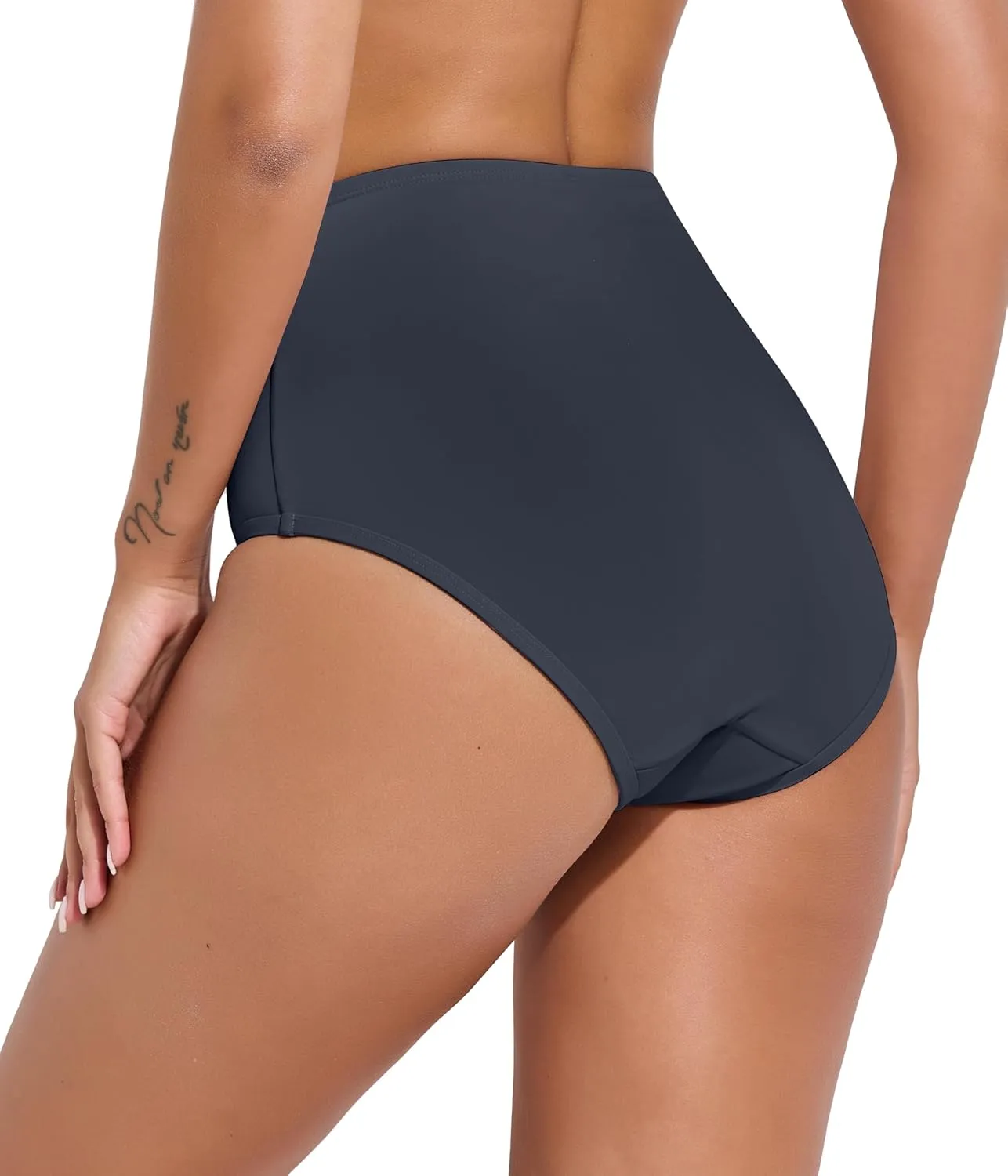 Beautikini Period Swimwear High Waisted Swim Bottoms Menstrual Leakproof Bikini Short for Teens, Girls, Women