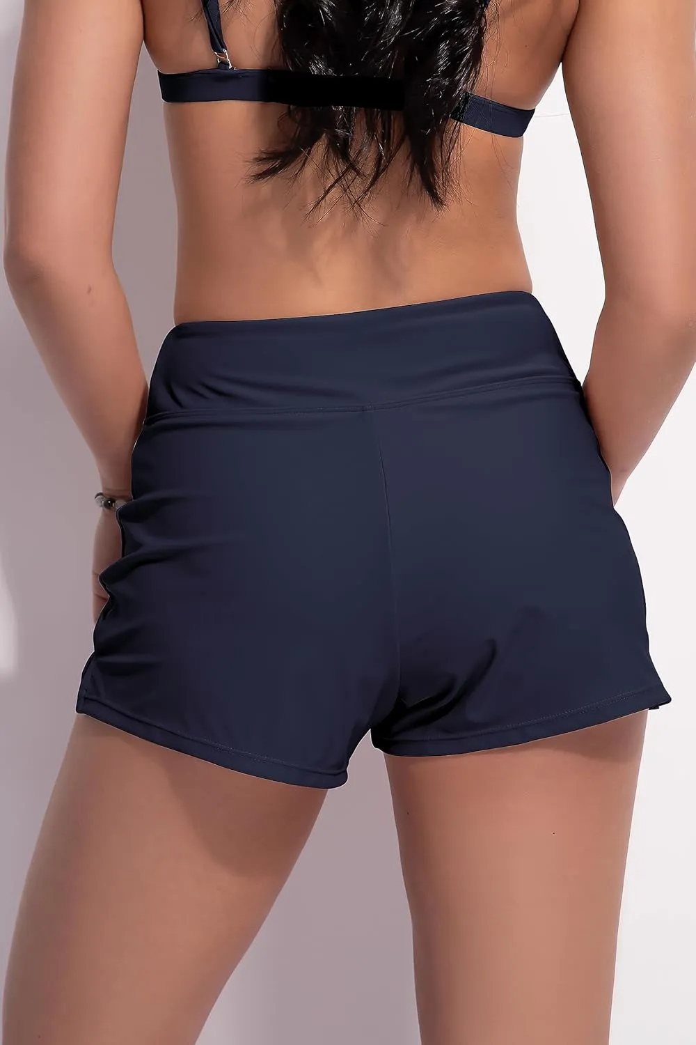 Beautikini Period Swimwear Menstrual Leakproof Swim Shorts Quick Dry 3" High Waisted Bathing Suit Bottoms for Girls Teens
